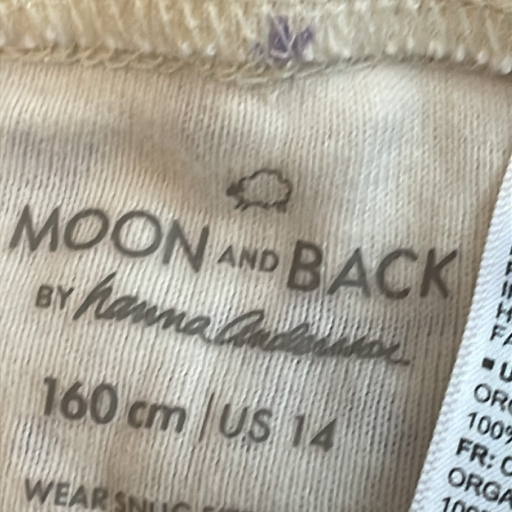 Moon and Back by Hanna Anderson PJ Set.  Size 14  EUC . 100% Organic Cotton. - Picture 7 of 7